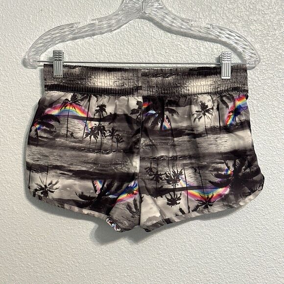 OP Shorts  Womens Medium (7 - 9) Rainbow Beach Island Shorty Ocean Pacific VTG - Picture 2 of 7